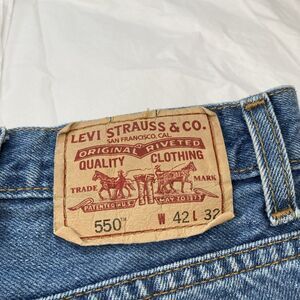 VTG Levi's 550 Jeans 42x32 Mens Relaxed Fit Boot Cut